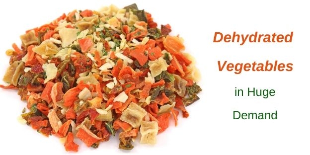 Dehydrated Vegetables in Huge Demand by Organic Products India